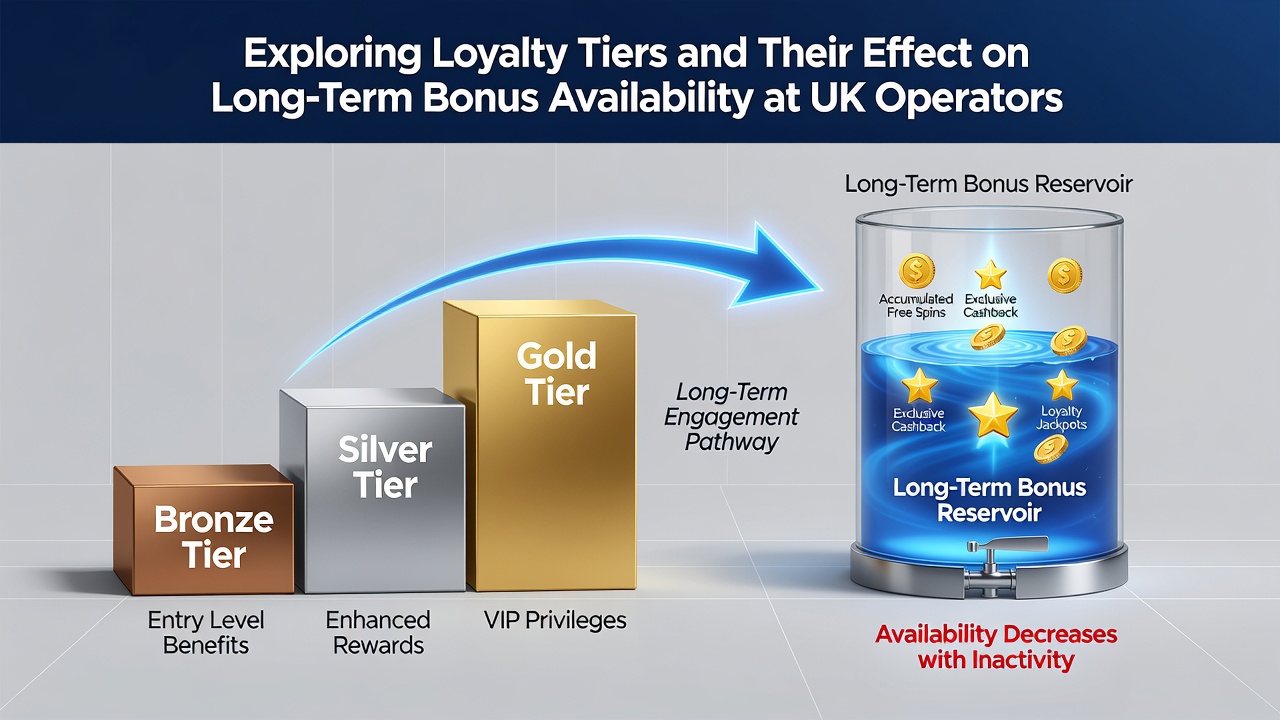 Chart illustrating how bonus redemption rates change across loyalty tiers over 12-month periods
